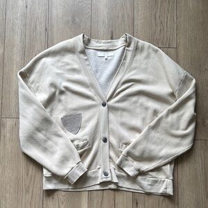 Hudson x Brandon Williams Cream Cardigan with Button Closure Men’s Medium